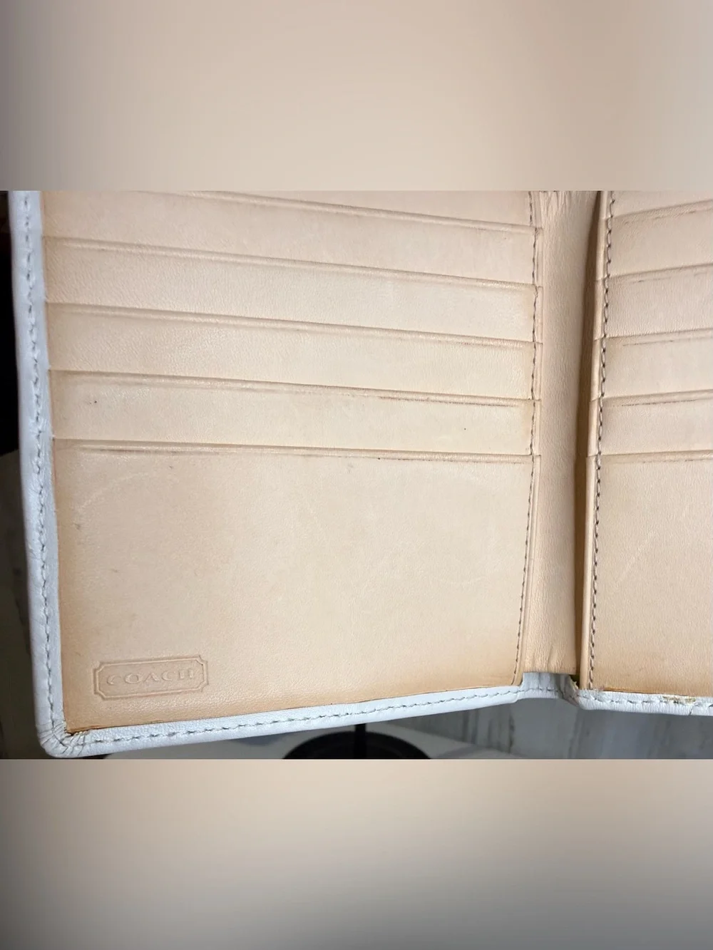 Coach Hampton Pastel Striped Wallet Spring 2004  EUC